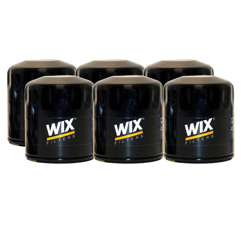Set of 6 Wix 51348 Engine Oil Filter Kit for (Spin-On)