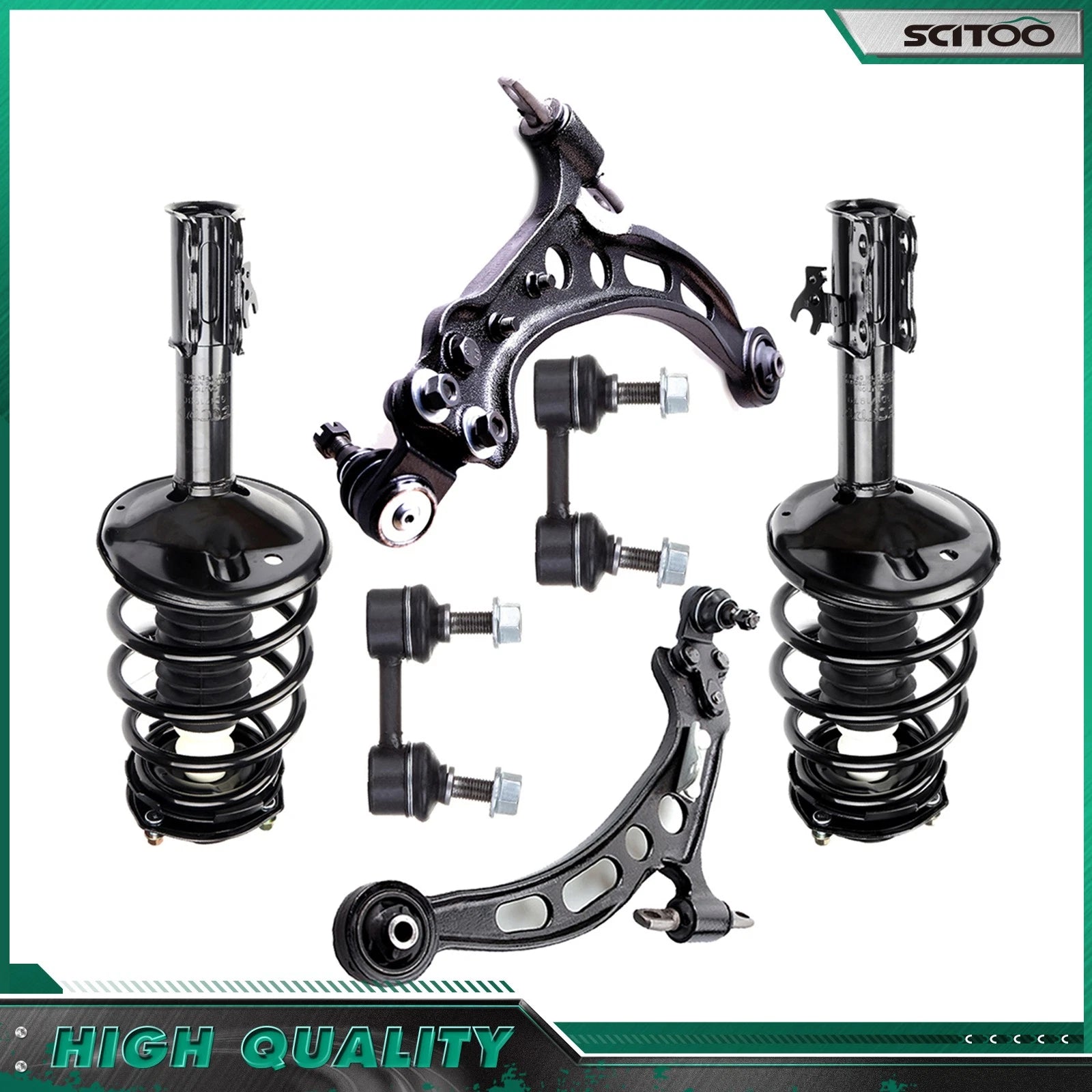 Front Complete Struts w/ Spring Suspension Kit for Toyota Camry (1995–1996)