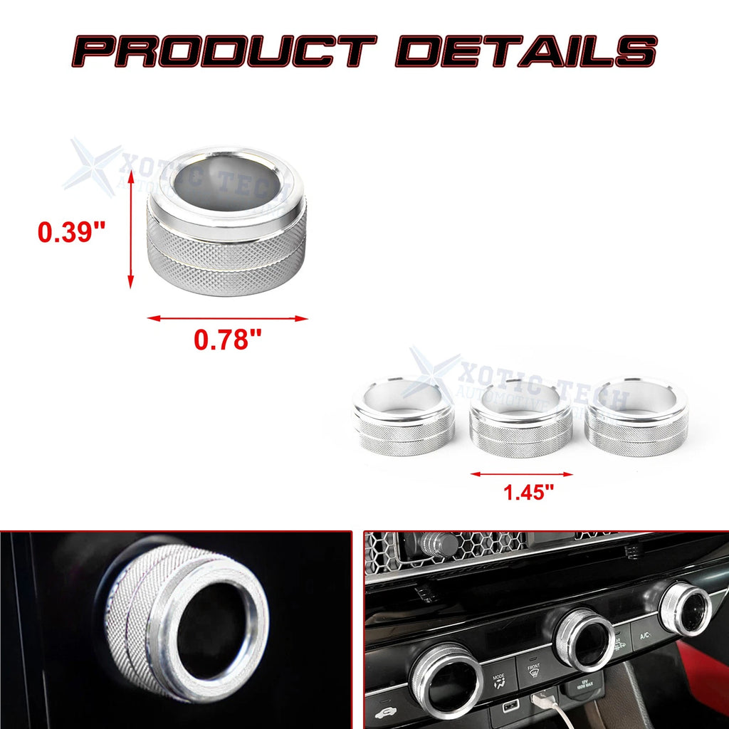 AC Control & Navigation Switch Cover for Honda Civic CR-V (2023-2024)