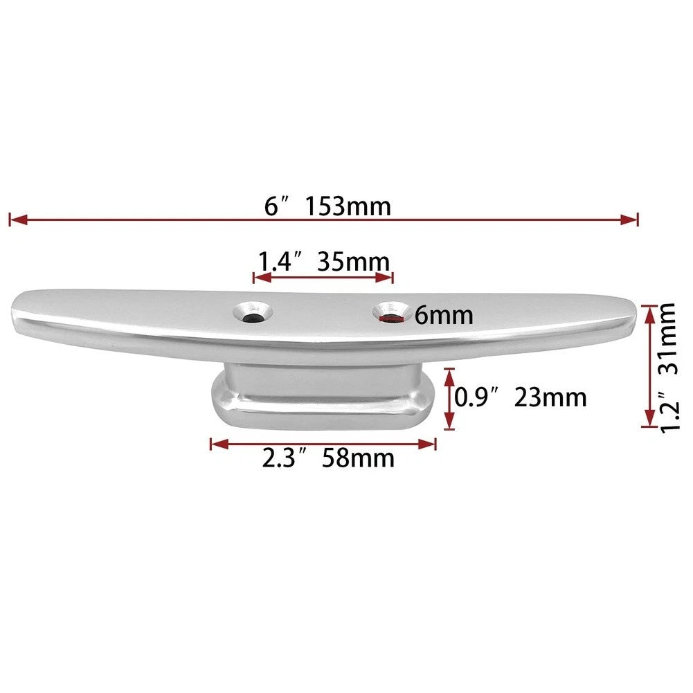 316 Stainless Steel Marine Cleat Bollard for Yacht Dock