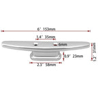 316 Stainless Steel Marine Cleat Bollard for Yacht Dock
