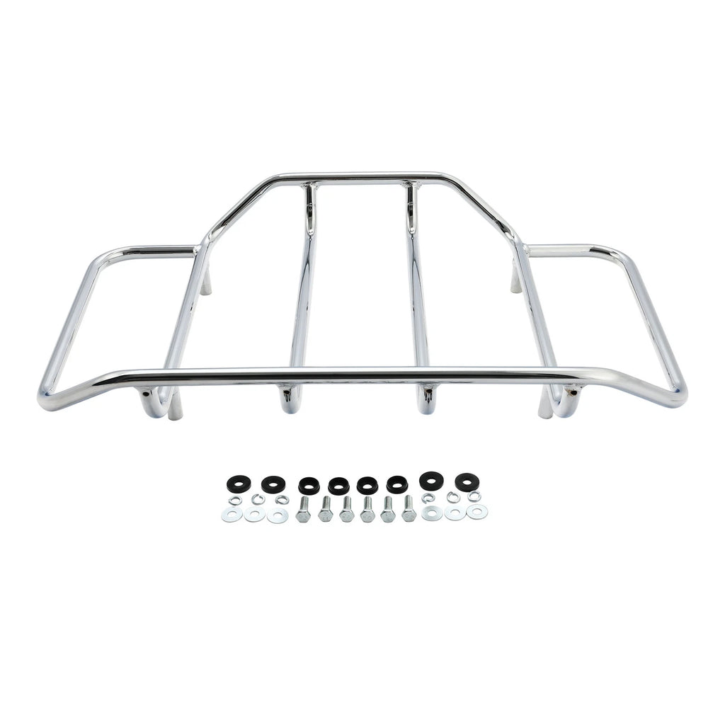 Chrome Luggage Top Rack for Harley Touring (2014–2023)
