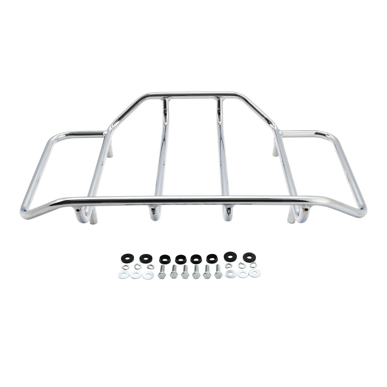 Chrome Luggage Top Rack for Harley Touring (2014–2023)