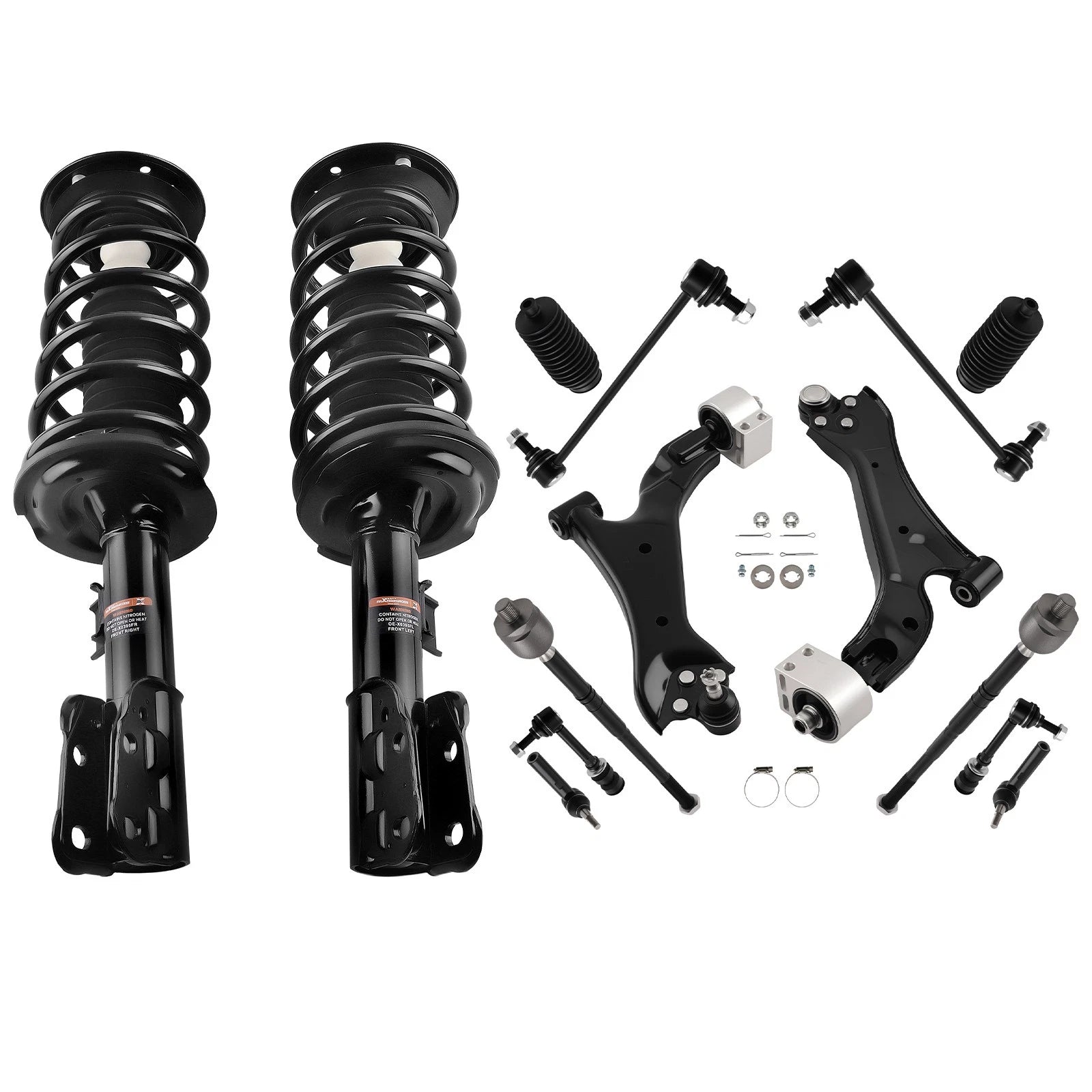 Set of 4 Front Struts Control Arm Sway Bar for Chevrolet Equinox GMC Terrain (2010–2017)