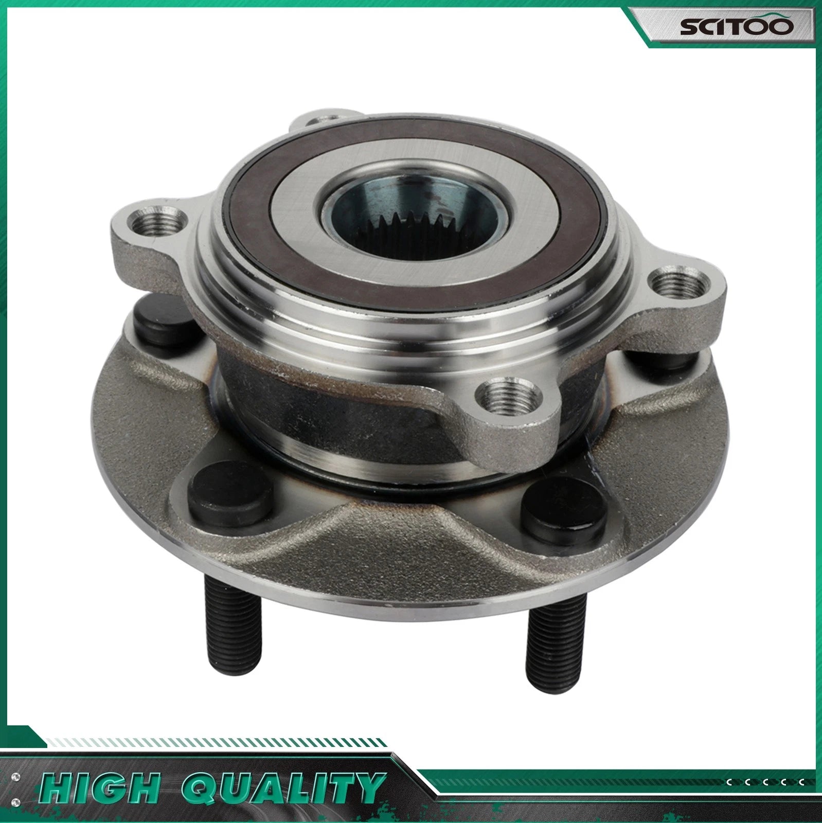 Set of 4 Wheel Hub and Bearing for Mazda 3 (2014–2018)