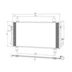 A/C Condenser Replacement Repair Part for Mitsubishi Outlander (2014–2016)