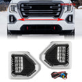 LED Fog Lights with Bezels for GMC Sierra 1500 AT4 Denali (2019–2022)