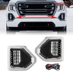 LED Fog Lights with Bezels for GMC Sierra 1500 AT4 Denali (2019–2022)