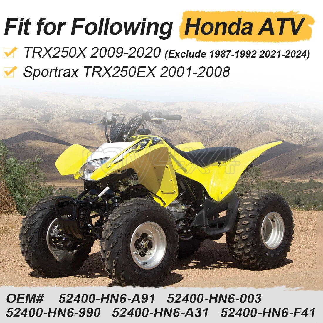 Rear Coil-Over Shock Absorber for Honda Sportrax TRX250EX/TRX250X (2001–2020)