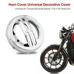 Horn Cover for Triumph Bobber T120 T100 Street Twin (Universal, Chrome)