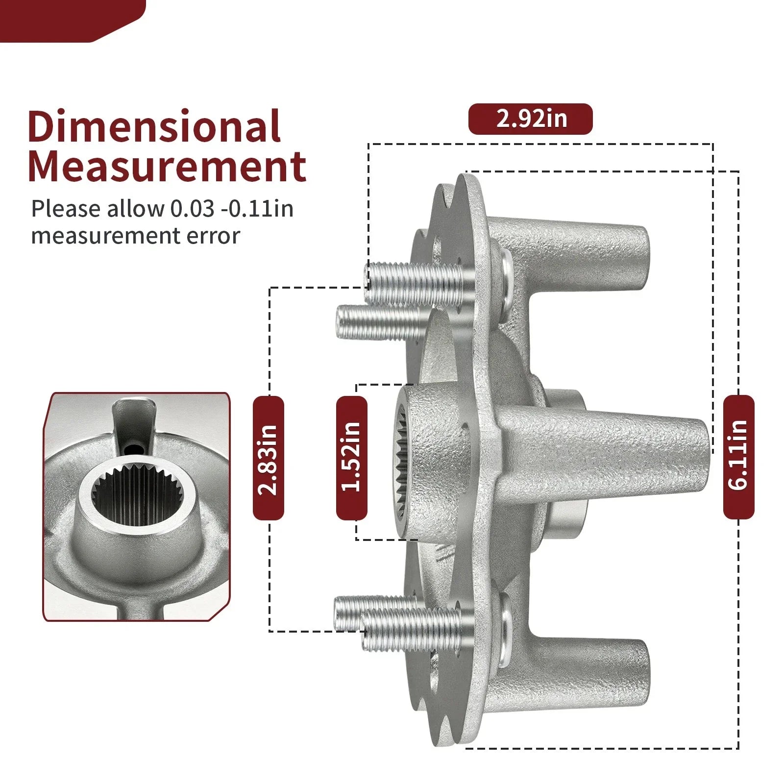 2x Hubs for Yamaha Kodiak/Bruin