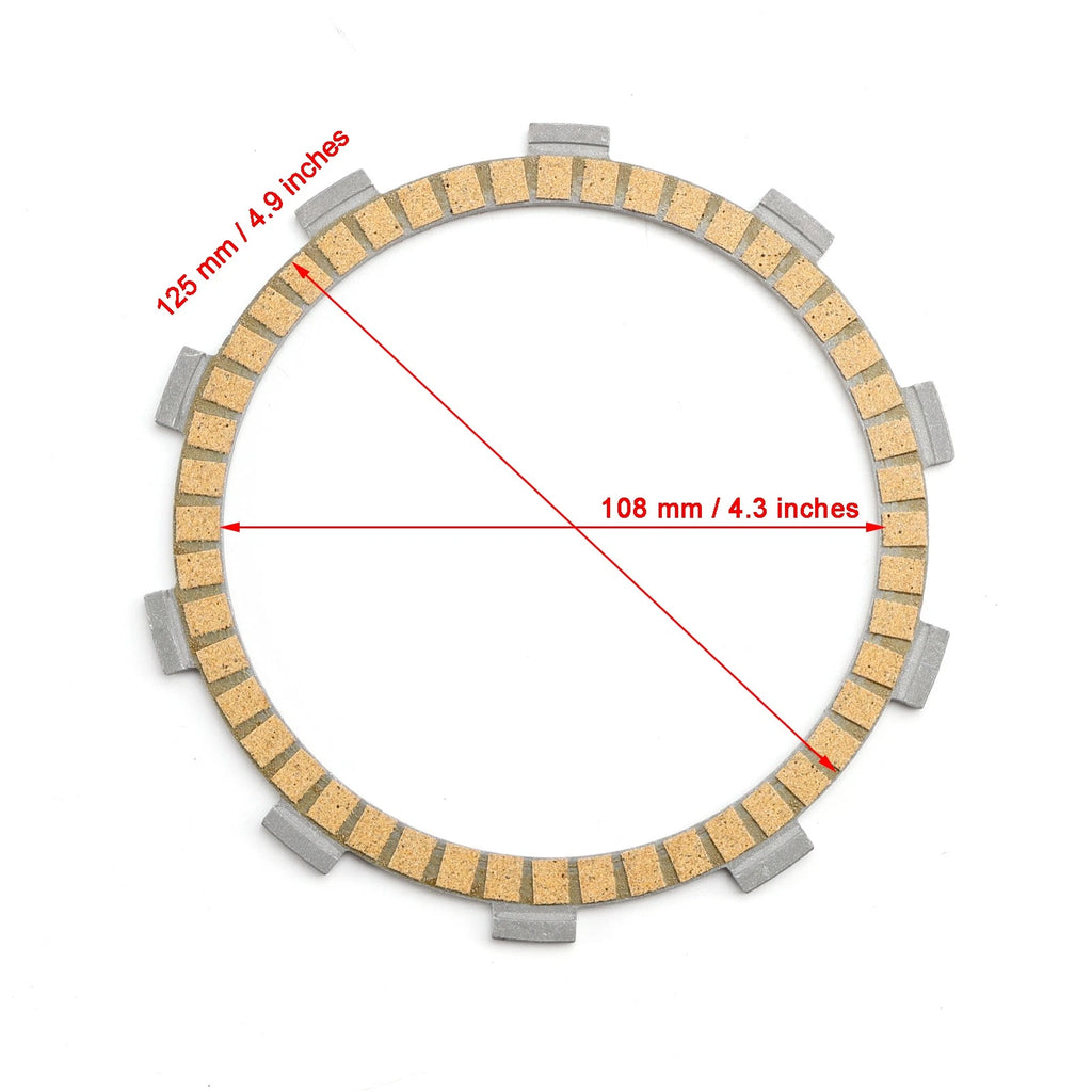 Clutch Friction Plate Kit for Ducati Superbike 848 (2008–2010) Multistrada 1100 (2007–2009)