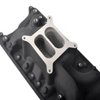 Dual Plane Satin Aluminum Intake Manifold for SBF 260 289 302 (1962–1995)