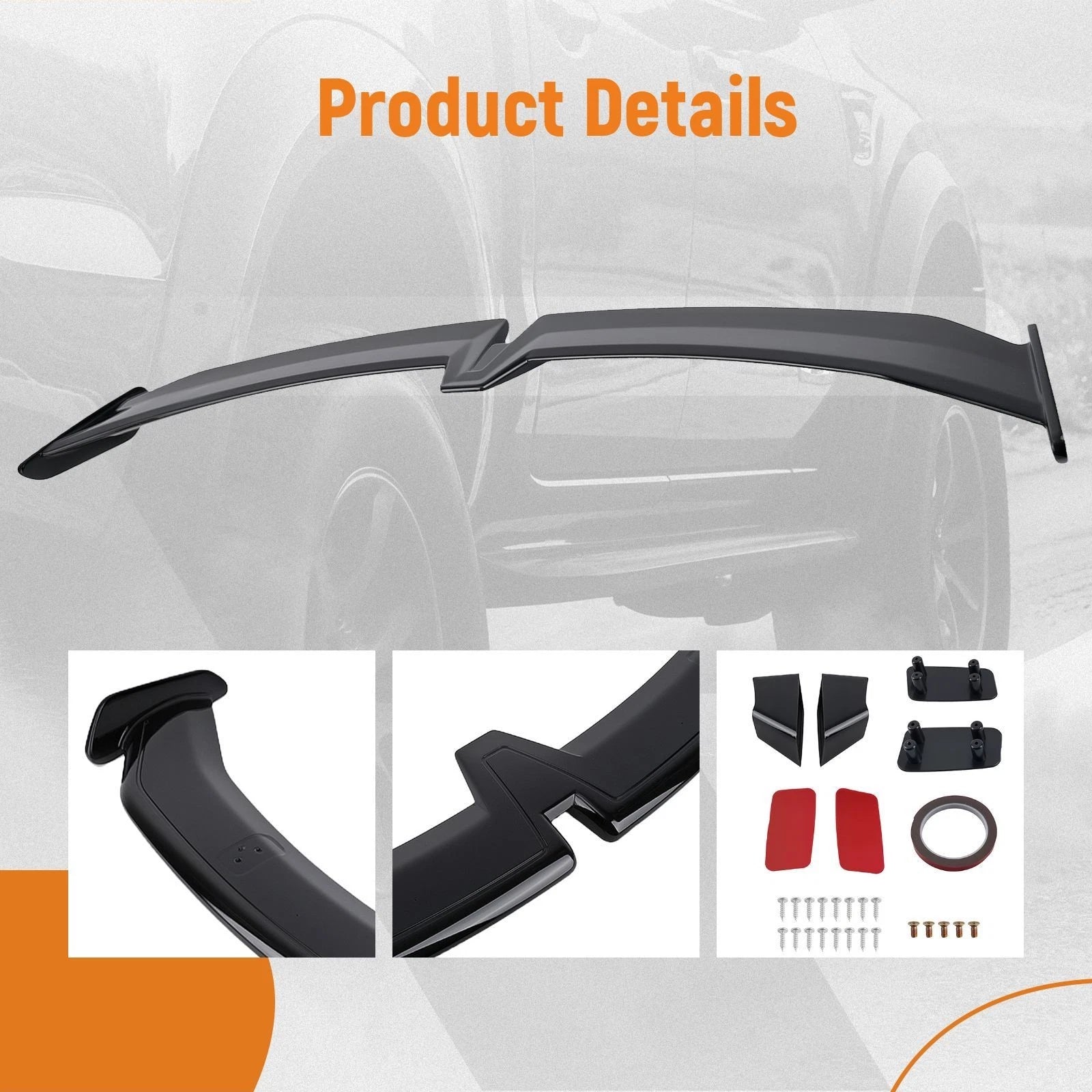 Rear Trunk Spoiler for Dodge Charger SRT ScatPack (Universal)