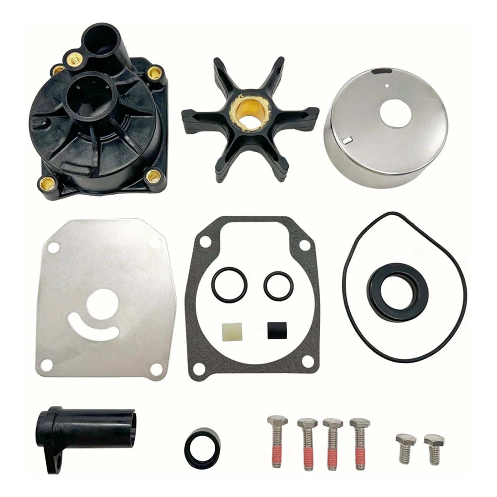 Water Pump Impeller Kit 438597 432955 18-3389 for Johnson Evinrude 60-75HP (N/A)