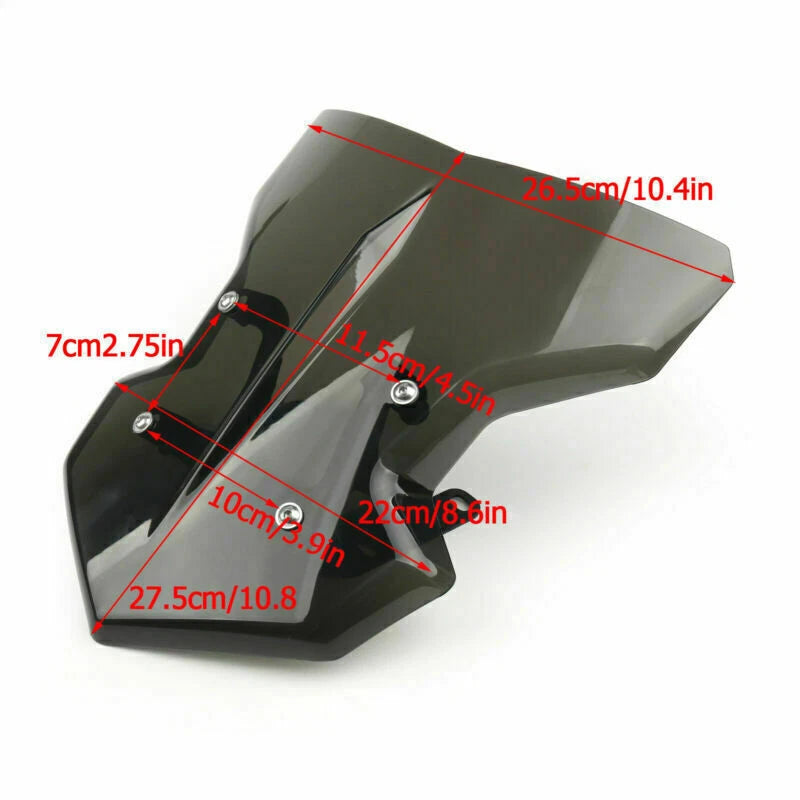 ABS Windshield with Bracket for Yamaha MT-09 (2017) T9