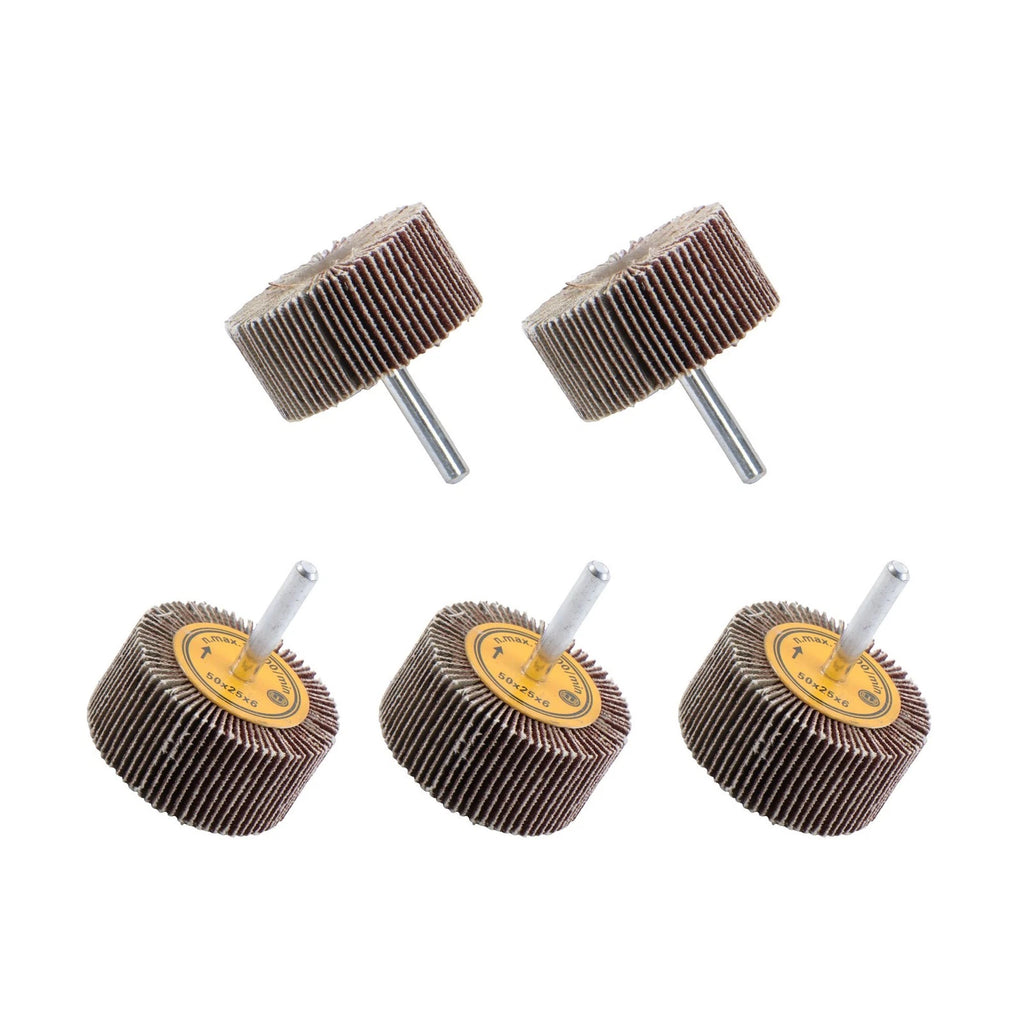 Set of 4 Aluminum Oxide Mounted Flap Wheels for Automotive Use