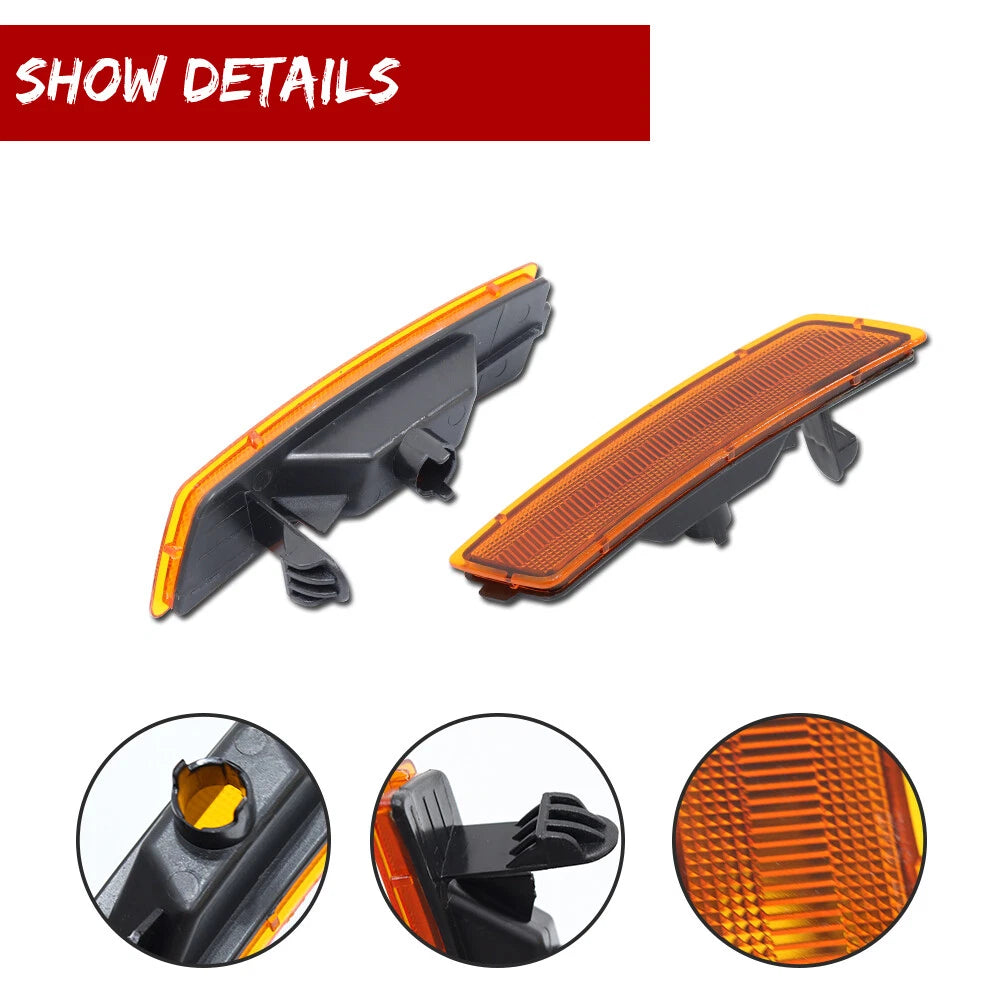 2X Amber Lens Front Side Marker Light Kit for VW Tiguan (2018–2023)