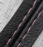 Leather Console Lid Armrest Cover for Buick Regal (2011–2017) Black Pink Stitch