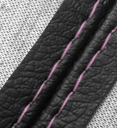 Leather Console Lid Armrest Cover for Buick Regal (2011–2017) Black Pink Stitch