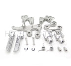 Front Footrest Bracket Assembly for Suzuki GSXR 1000 (2005–2014) Polish Silver