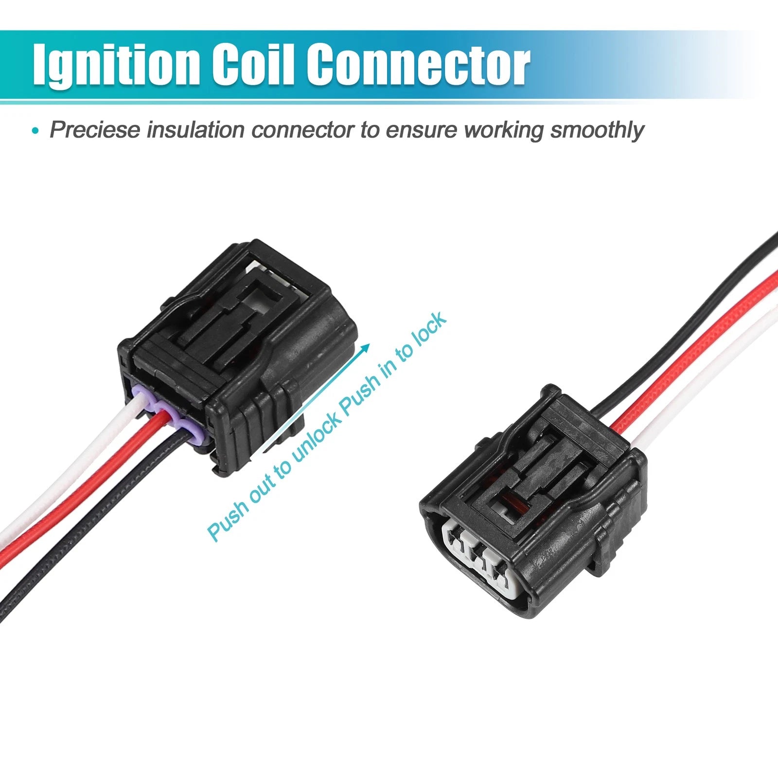 Set of 4 Ignition Coil Connectors for Honda CR-V (2015–2019) No. 30520RNAA01