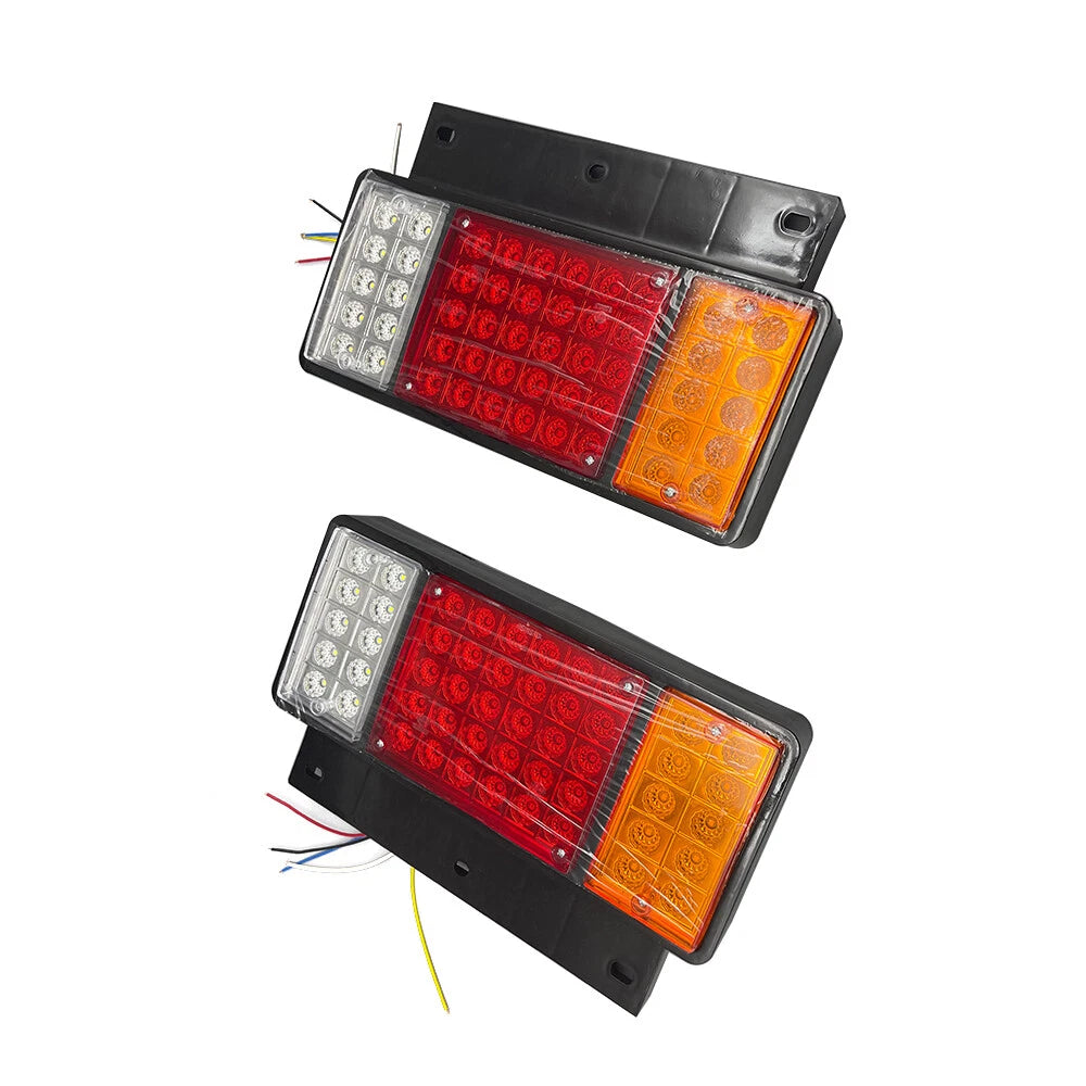 Pair 50LED Rear Tail Light for GMC Isuzu Elf Truck NPR NQR NRR NKR NHR (1984–up)