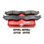 Set of 4 TRW Pro Metallic Brake Pads with Clips for Dodge Ram 1500 Van Durango (1994–2003)