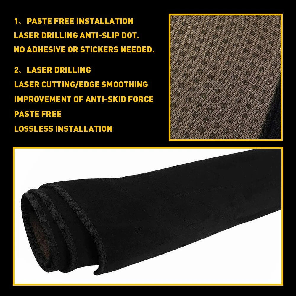 Dashboard Cover Mat for Chevy Silverado/Tahoe/Suburban (2007-2013) Black