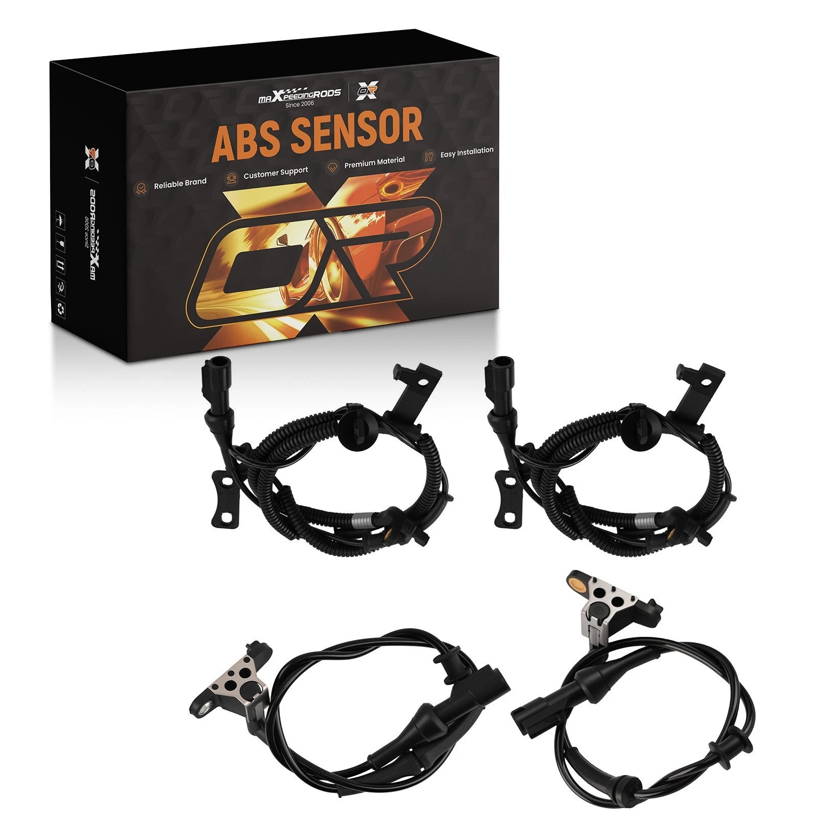 Set of 4 ABS Speed Sensors for Ford Explorer/Mountaineer (2006–2010) 695492
