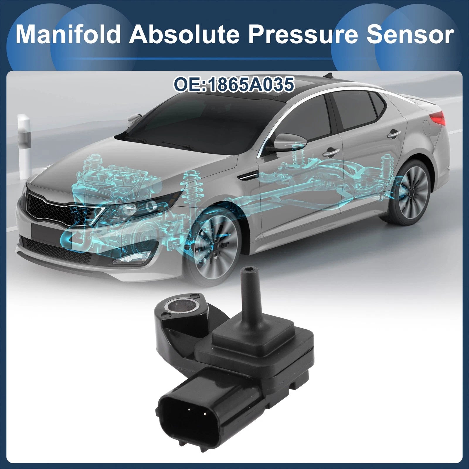 Air Intake MAP Pressure Sensor No. 1865A035 for Mitsubishi L200 