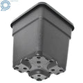 Set of 5 Plastic 10 Gallon Square Nursery Pots for Plant Growing