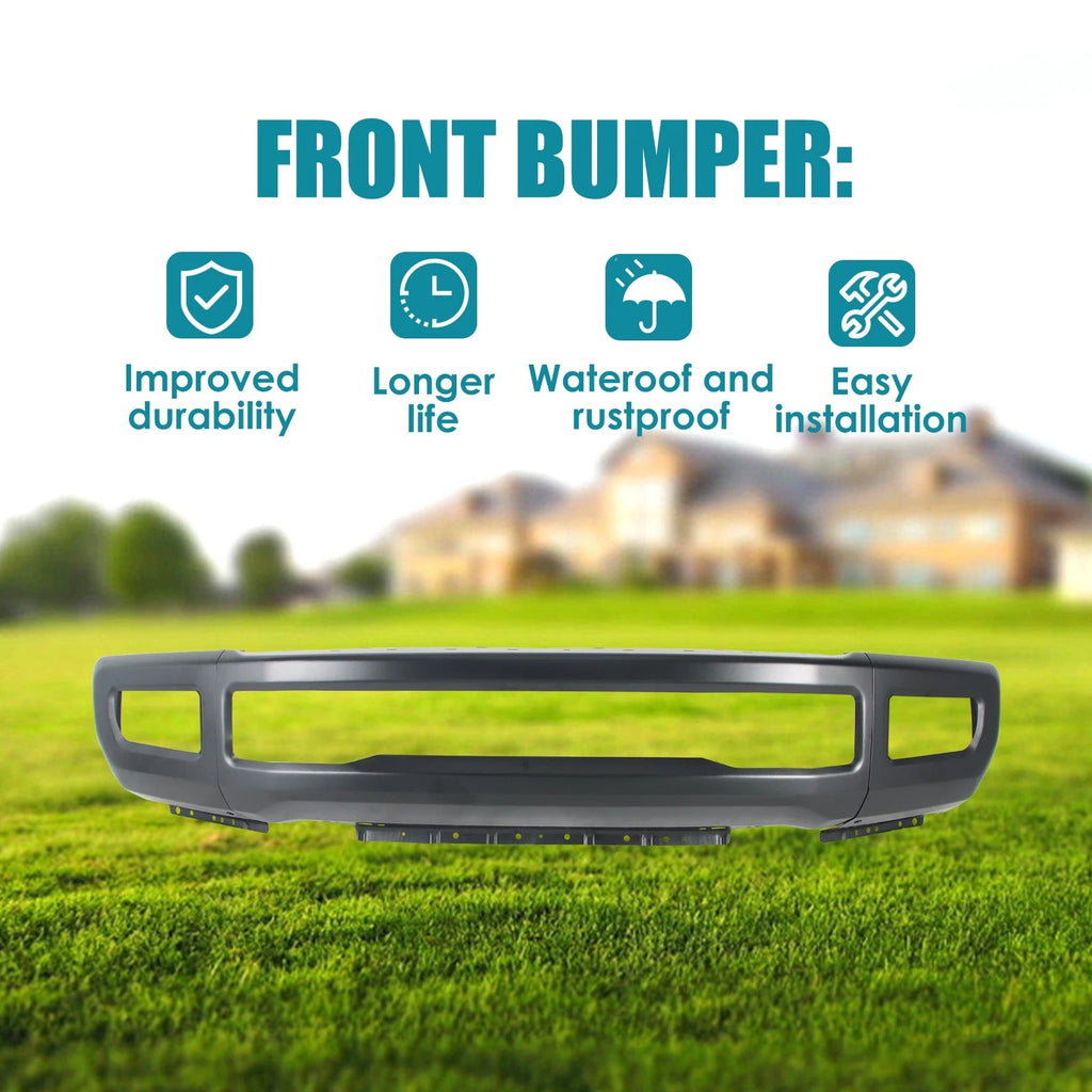 Front Bumper for Ford F-250 F-350 Super Duty (2017–2019) W/Fog Light Holes