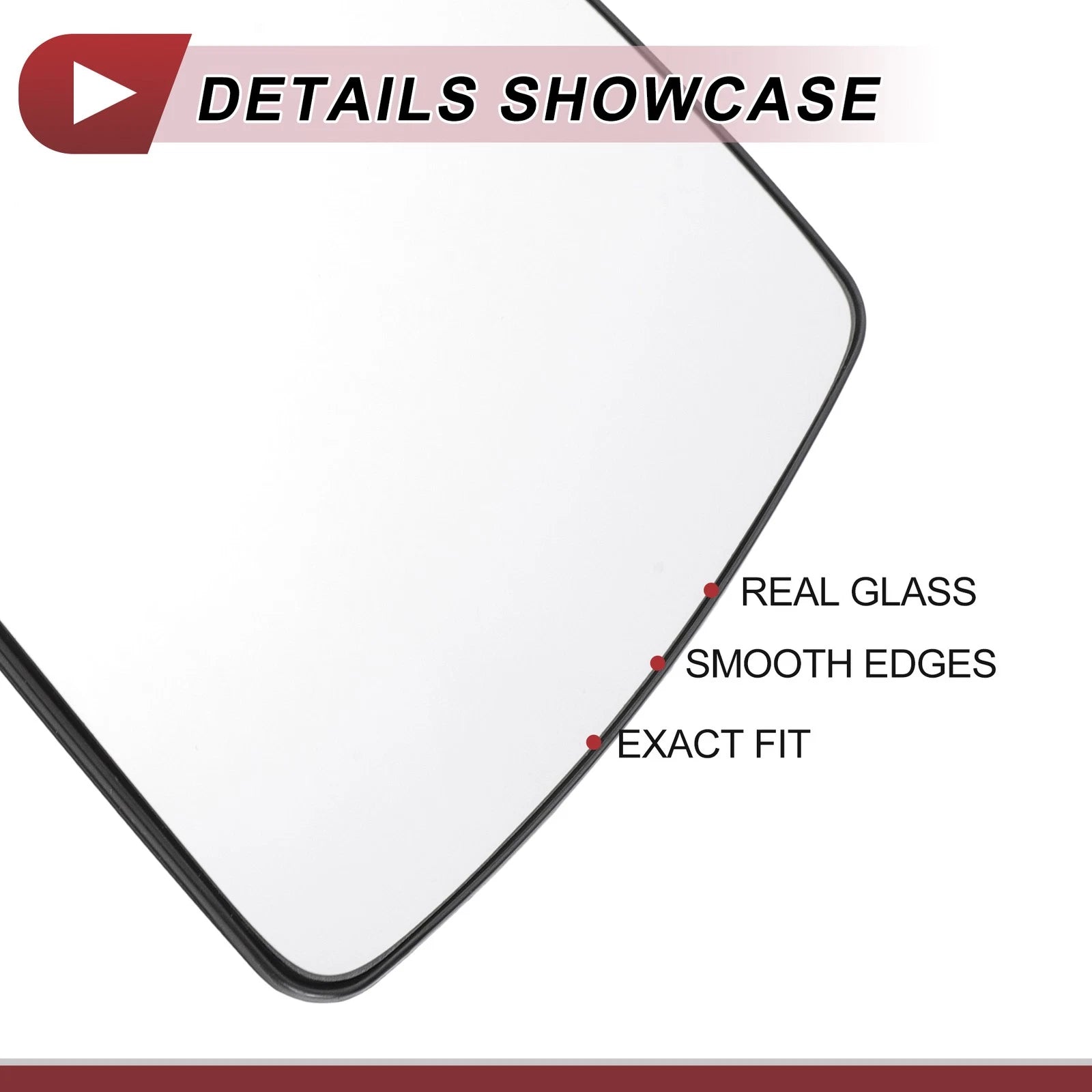 Left Driver Side Mirror Glass Replacement for Chevrolet Impala (2006–2013)