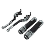 Extendable Brake Clutch Levers Grip Set for Kawasaki Z650 Z900 (2017-2023)