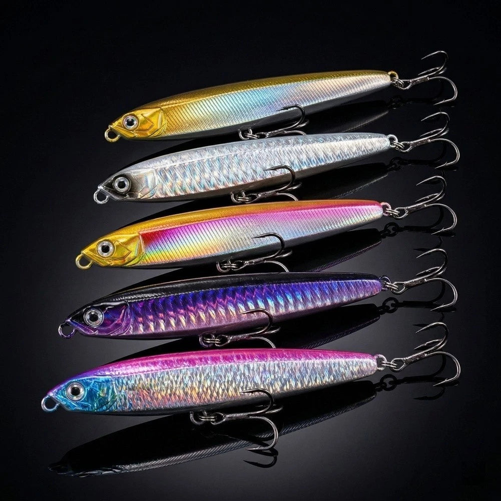 Sinking Pencil Lure for Bass Fishing (9.5cm, 3D Holographic Scale)
