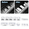 Door Armrest Window Switch Button Covers for Mercedes-Benz C200 C250 (2010-2014)