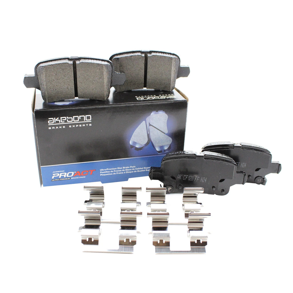 Set of 4 Akebono ProACT Rear Ceramic Brake Pads for LaCrosse Volt Cruze Malibu Terrain (2010–2023)