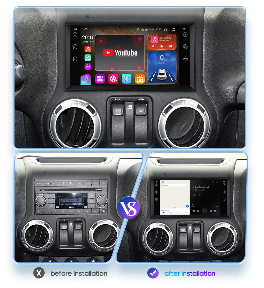 Android Car Radio / Car Play GPS Navigation for Dodge Avenger (2007–2010)
