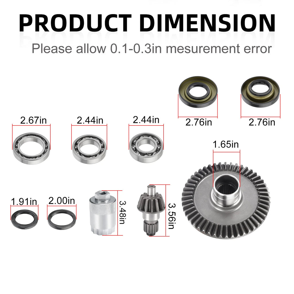 Final Drive Gear w/ Bearing Seal Kit for Honda Rancher TRX350 (2000–2006)