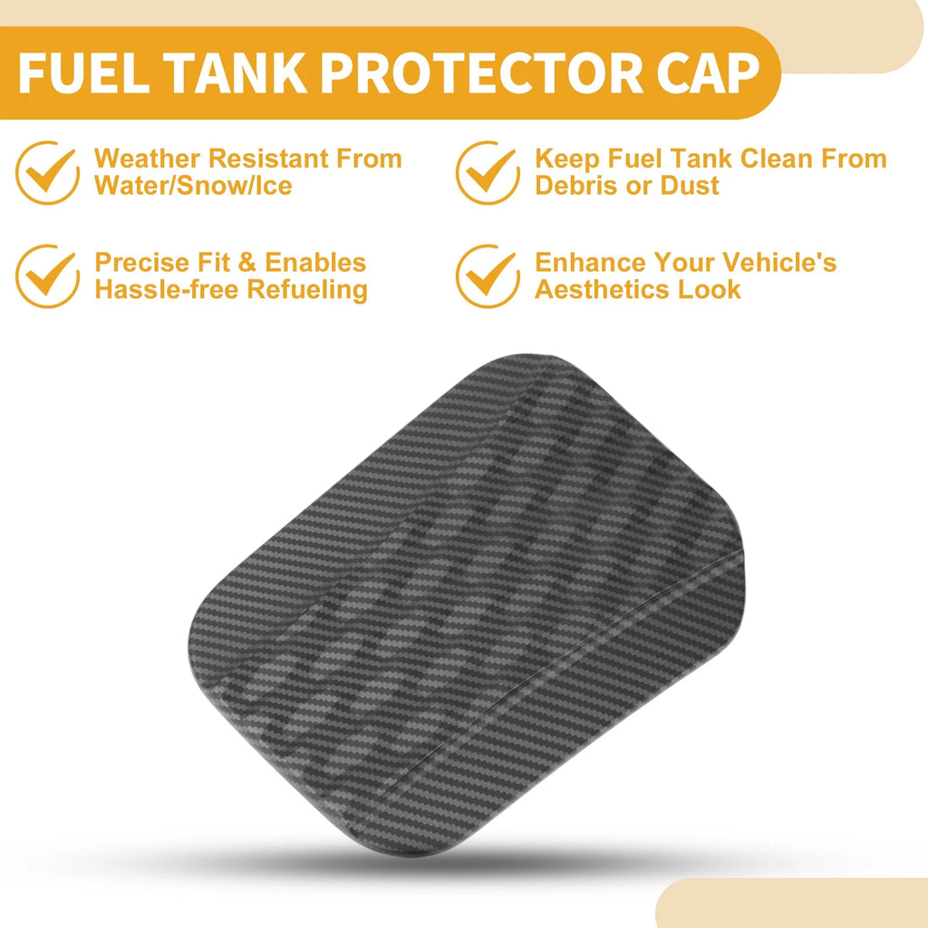 Fuel Tank Door Cap for Ford Bronco (2024–2025) Carbon Fiber Matte Black ABS