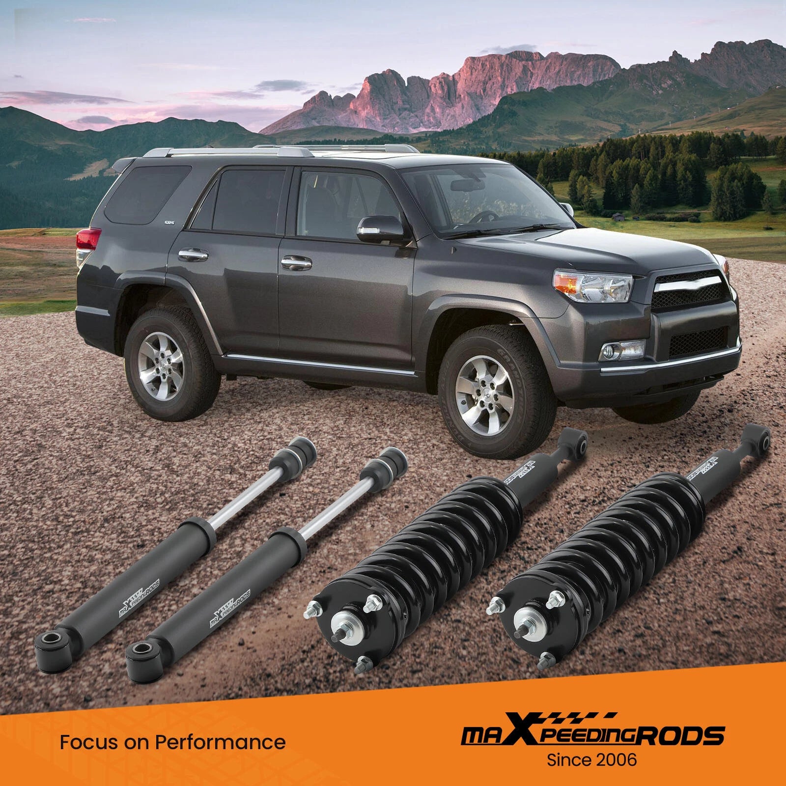 3" Lift Kit Struts & Shocks for Toyota 4Runner FJ Cruiser (2003–2014)