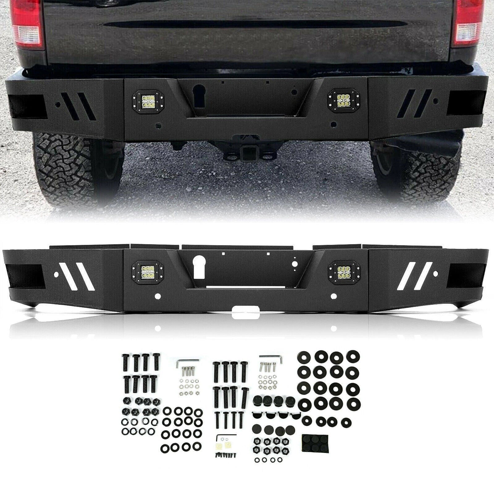 Steel Bumper for Ram 2500 3500 (2010–2018) with Sensor Holes and LED Light