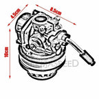 36T Sprocket + Carburetor + Exhaust Muffler for Motorised Engine (Motorcycle)