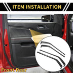 Front Rear Door Panel Bezel Cover for Chevy Colorado (2023–2024) Carbon Fiber