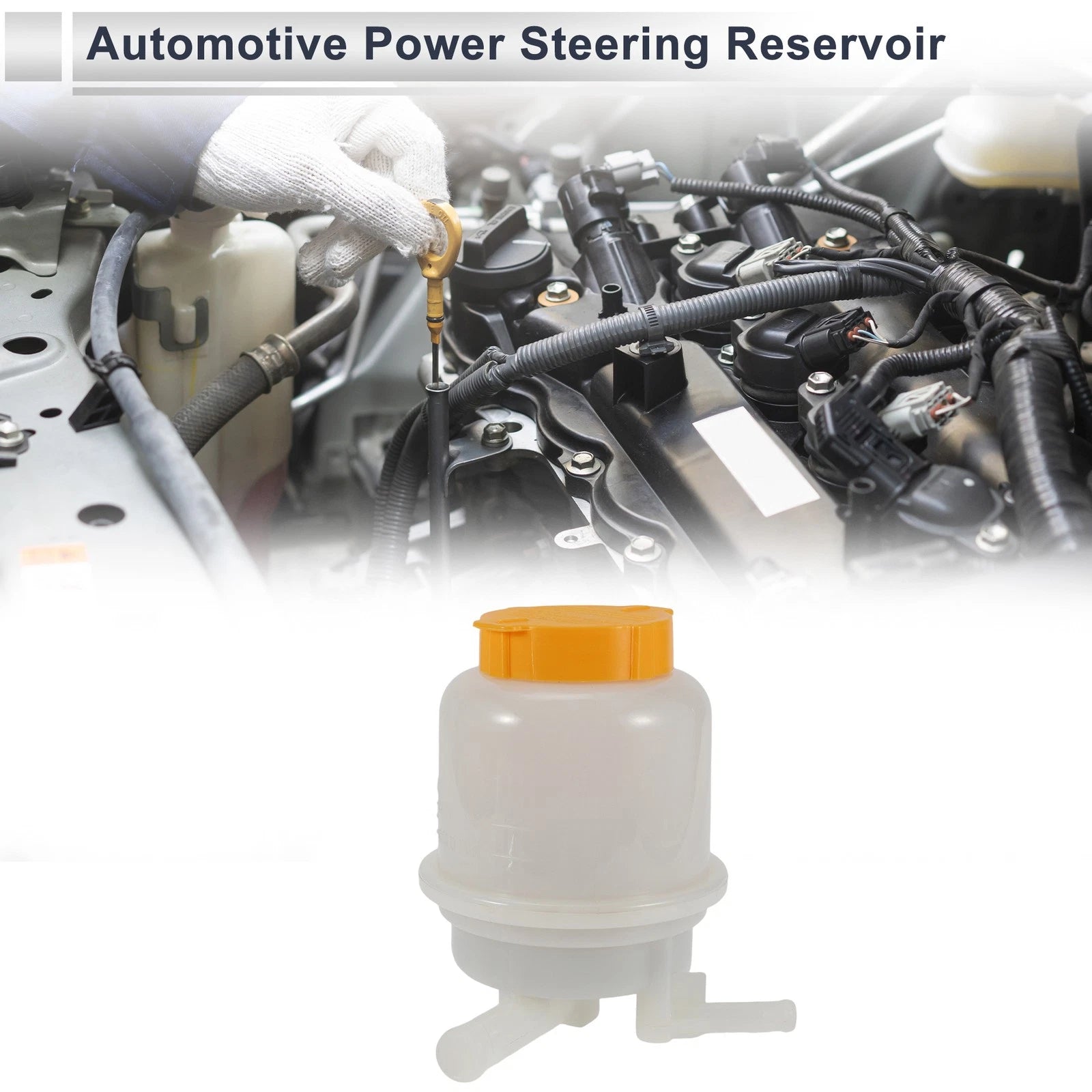 Power Steering Reservoir for Subaru Outback (2000–2004) 1 Pc White
