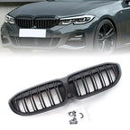 Double Slat Grill for BMW 3 Series G20 Matte Black (2019-2022)