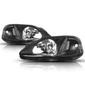 Black Housing Headlight Clear Corner Signal Lamp for Honda Civic EJ/EM/EK (1999–2000)