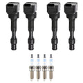 Set of 4 Ignition Coils & Spark Plugs for Kia Forte L4 (2014–2018)