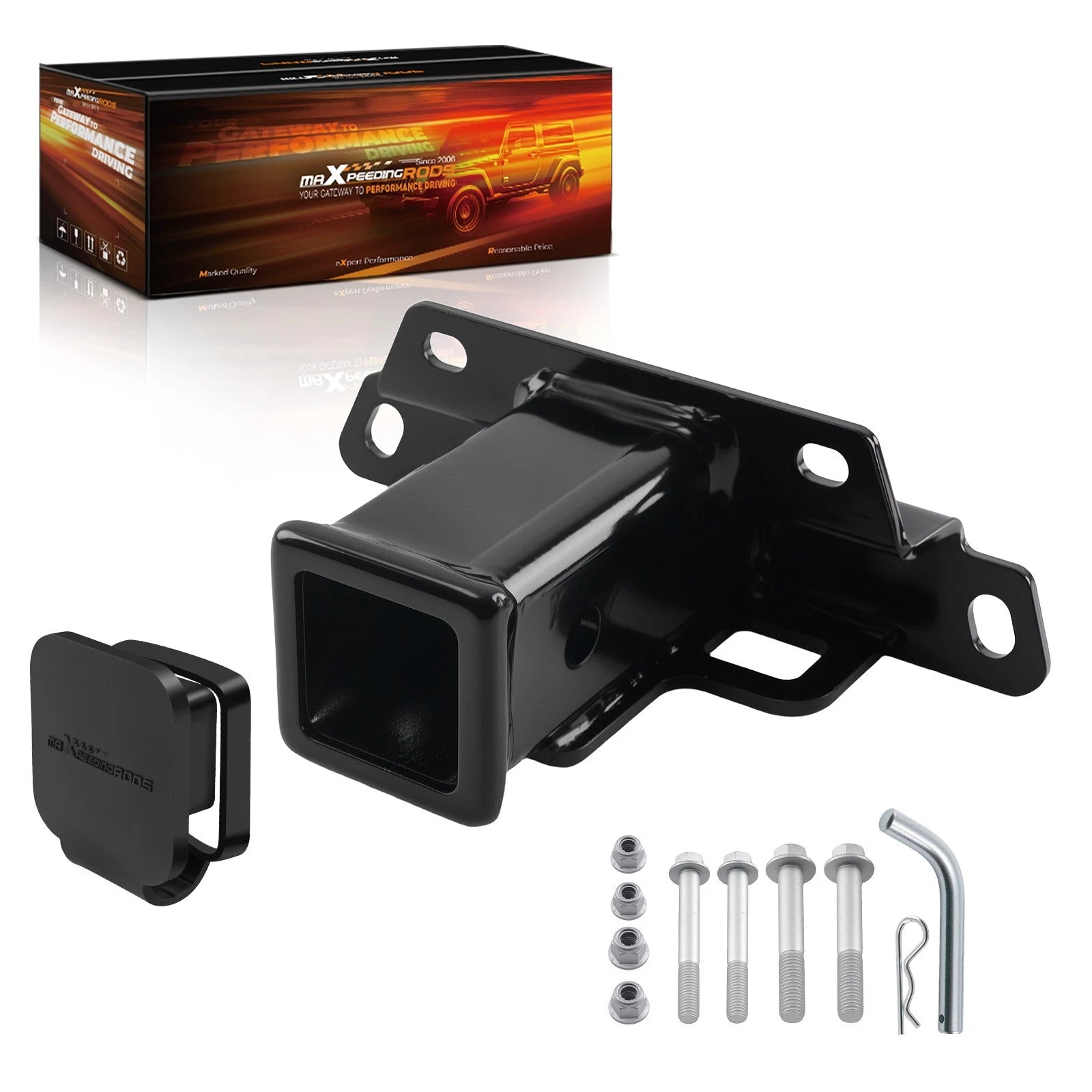 2" Receiver Hitch for Kawasaki Teryx KRX 1000 (2020–2026) Powder Coated Black